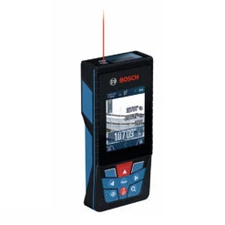 Factory Reconditioned Bosch GLM400C-RT 400 Ft Cordless Bluetooth Laser Measure With Camera Viewfinder And AA Batteries Kit