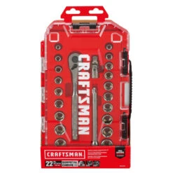 Craftsman CMMT12029Z 3/8 In. Drive Mechanics Tool Set - Gunmetal Chrome (22-Piece) -DeWALT Sales Shop cftncmmt12029z c