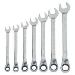 Craftsman CMMT87024 7-Piece SAE Reversible Ratcheting Wrench Set