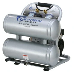 California Air Tools 4610AC 1 HP 4.6 Gallon Ultra Quiet And Oil-Free Aluminum Tank Twin Stack Air Compressor