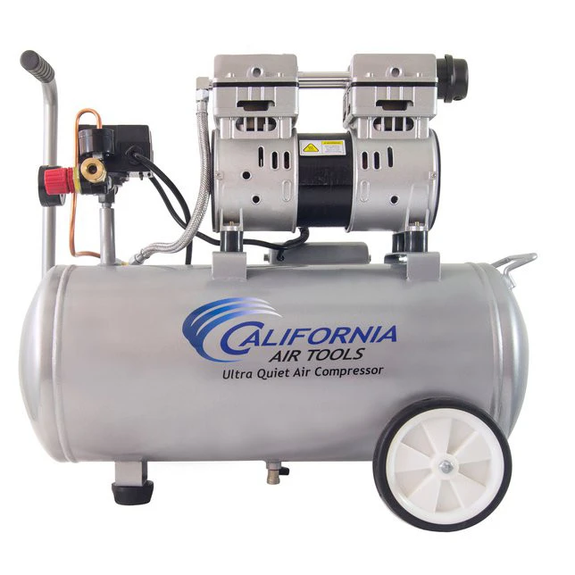 California Air Tools 8010 1 HP 8 Gallon Ultra Quiet And Oil-Free Steel Tank Wheelbarrow Air Compressor 4 California Air Tools 8010 1 HP 8 Gallon Ultra Quiet And Oil-Free Steel Tank Wheelbarrow Air Compressor - Image 2