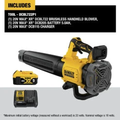 Dewalt DCBL722P1 20V MAX XR Brushless Lithium-Ion Cordless Handheld Blower Kit (5 Ah) -DeWALT Sales Shop dewndcbl722p1 h
