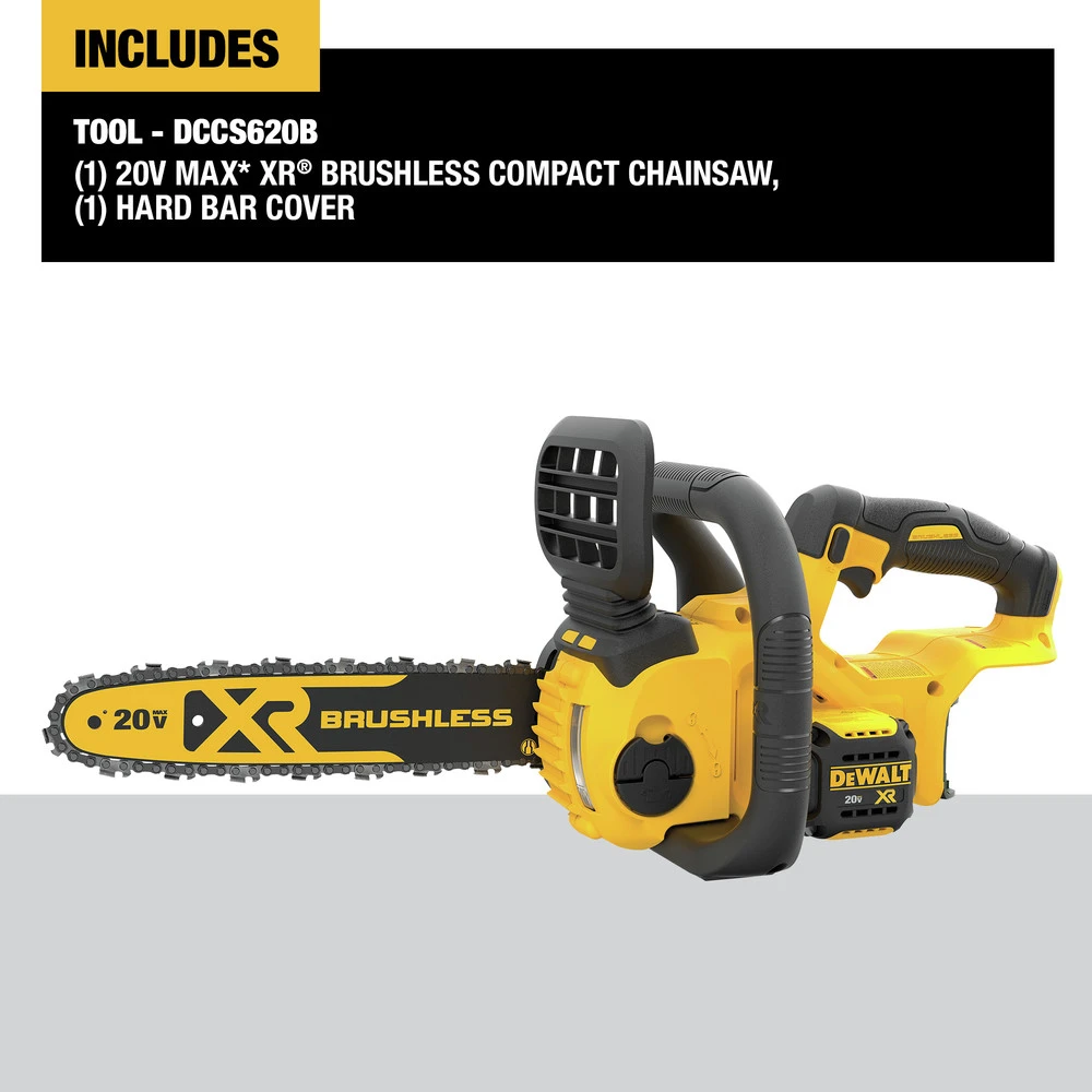 Dewalt DCCS620B 20V MAX XR Brushless Lithium-Ion 12 In. Compact Chainsaw (Tool Only) 4 Dewalt DCCS620B 20V MAX XR Brushless Lithium-Ion 12 In. Compact Chainsaw (Tool Only) - Image 2