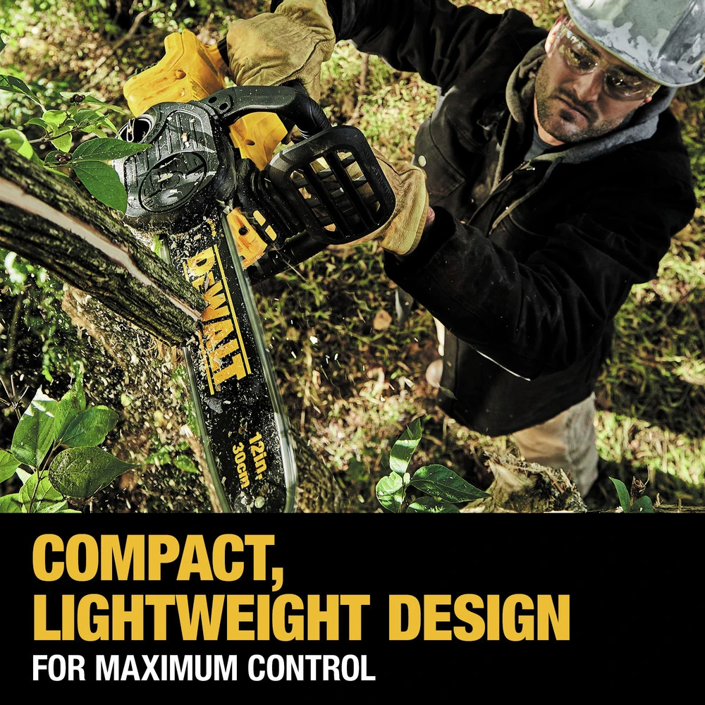 Dewalt DCCS620P1 20V MAX XR Brushless Lithium-Ion Cordless Compact 12 In. Chainsaw Kit (5 Ah) 10 Dewalt DCCS620P1 20V MAX XR Brushless Lithium-Ion Cordless Compact 12 In. Chainsaw Kit (5 Ah) - Image 8
