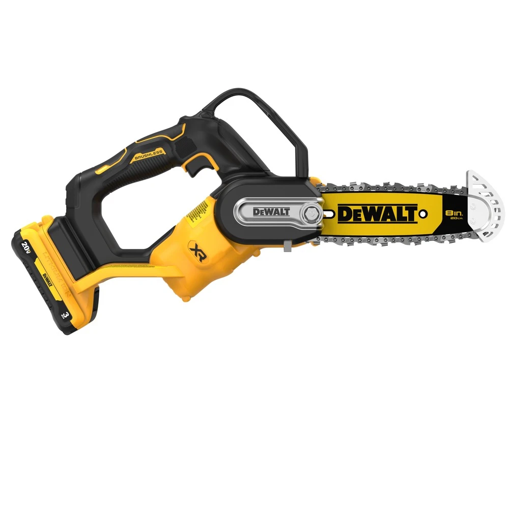 Dewalt DCCS623L1 20V MAX Brushless Lithium-Ion 8 In. Cordless Pruning Chainsaw Kit (3 Ah) 7 Dewalt DCCS623L1 20V MAX Brushless Lithium-Ion 8 In. Cordless Pruning Chainsaw Kit (3 Ah) - Image 5