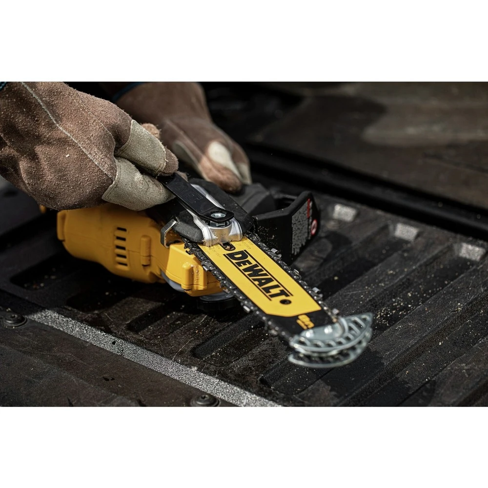 Dewalt DCCS623L1 20V MAX Brushless Lithium-Ion 8 In. Cordless Pruning Chainsaw Kit (3 Ah) 9 Dewalt DCCS623L1 20V MAX Brushless Lithium-Ion 8 In. Cordless Pruning Chainsaw Kit (3 Ah) - Image 7