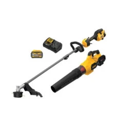 Dewalt DCKO266X1 60V MAX FLEXVOLT Brushless Lithium-Ion 17 In. Cordless Attachment Capable String Trimmer And Blower Combo Kit (9 Ah)