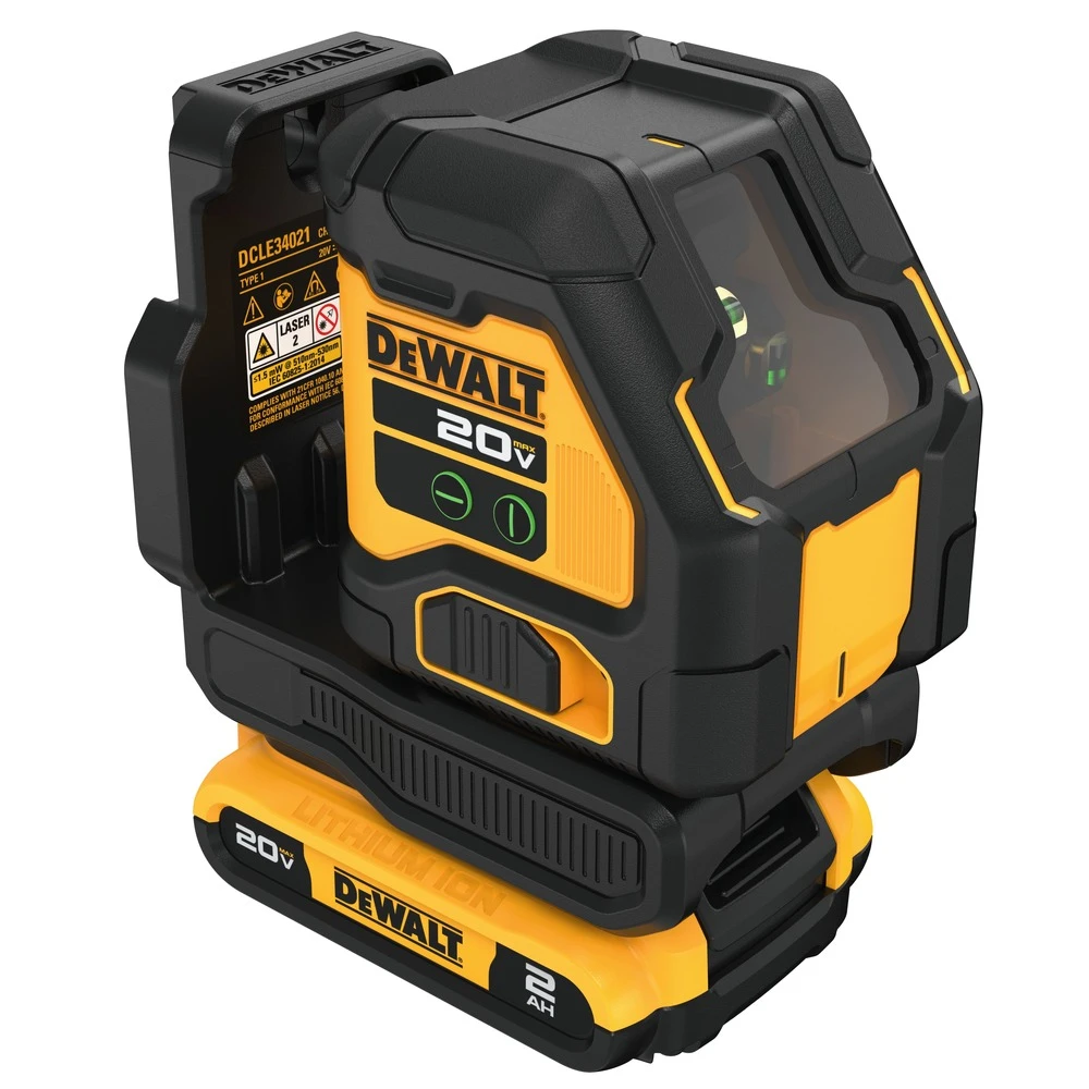 Dewalt DCLE34021B 20V MAX Lithium-Ion Cordless Green Cross Line Laser (Tool Only) 9 Dewalt DCLE34021B 20V MAX Lithium-Ion Cordless Green Cross Line Laser (Tool Only) - Image 7