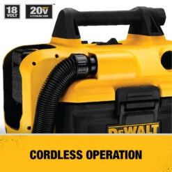 Dewalt DCV580H 20V MAX Brushed Lithium-Ion Cordless Wet/Dry Vacuum (Tool Only) -DeWALT Sales Shop dewndcv580h h