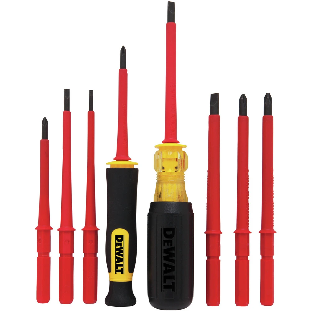 Dewalt DWHT66417 8 Piece Vinyl Grip Insulated Screwdriver Set 4 Dewalt DWHT66417 8 Piece Vinyl Grip Insulated Screwdriver Set - Image 2