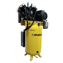 EMAX ESP07V080V1 E450 Series 7.5 HP 80 Gal. 2 Stage Pressure Lubricated Single Phase 31 CFM @100 PSI Patented SILENT Air Compressor