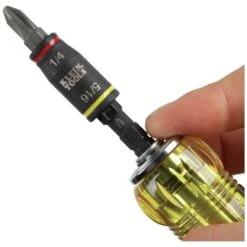 Klein Tools 32304 14-in-1 HVAC Adjustable-Length Impact Screwdriver With Flip Socket -DeWALT Sales Shop klnn32304 h