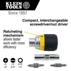 Klein Tools 32593 6-in-1 Multi-Bit Ratcheting Screwdriver -DeWALT Sales Shop klnn32593 f