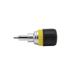 Klein Tools 32594 6-in-1 Stubby, Ph, Sl, Sq, Nut Multi-Bit Ratcheting Screwdriver