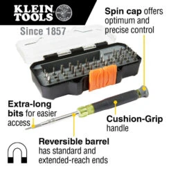 Klein Tools 32717 All-in-1 Precision Screwdriver Set With Case -DeWALT Sales Shop klnn32717 k