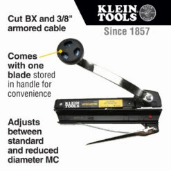 Klein Tools 53725 BX And Armored Cable Cutter -DeWALT Sales Shop klnn53725 e