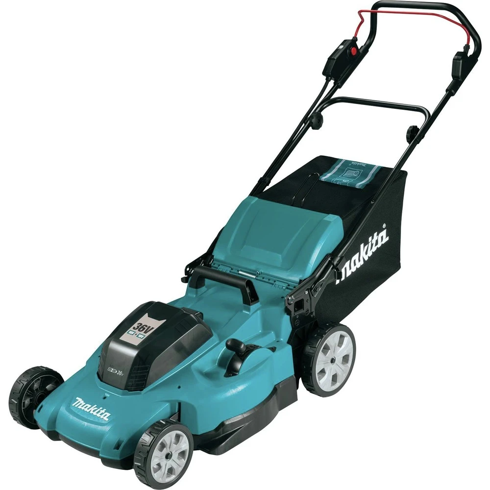 Makita XML10CM1 36V (18V X2) LXT Brushed Lithium-Ion 21 In. Cordless Lawn Mower Kit With 4 Batteries (4 Ah) 4 Makita XML10CM1 36V (18V X2) LXT Brushed Lithium-Ion 21 In. Cordless Lawn Mower Kit With 4 Batteries (4 Ah) - Image 2