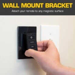 Mule 52006-45 18 In. 3 Speed Ceiling Mounted Plug-In Cord Garage Fan With Remote - Black/Yellow -DeWALT Sales Shop mu8n52006 45 d