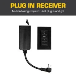 Mule 52006-45 18 In. 3 Speed Ceiling Mounted Plug-In Cord Garage Fan With Remote - Black/Yellow -DeWALT Sales Shop mu8n52006 45 e