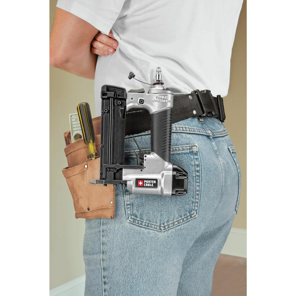 Porter-Cable PCFP3KIT 3-Piece Nailer And 0.8 HP 6 Gallon Oil-Free Pancake Air Compressor Combo Kit 12 Porter-Cable PCFP3KIT 3-Piece Nailer And 0.8 HP 6 Gallon Oil-Free Pancake Air Compressor Combo Kit - Image 10