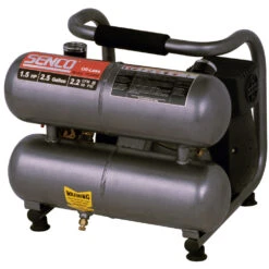 SENCO PC0968 1.5 HP 2.5 Gallon Oil-Free Twin Stack Air Compressor