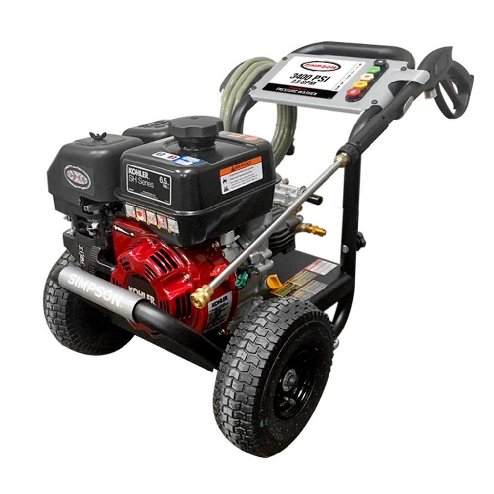 Simpson 61085 MegaShot 3400 PSI 2.5 GPM KOHLER SH265 Gas Pressure Washer 3 Simpson 61085 MegaShot 3400 PSI 2.5 GPM KOHLER SH265 Gas Pressure Washer